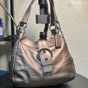 Coach Metallic Shoulder Bag